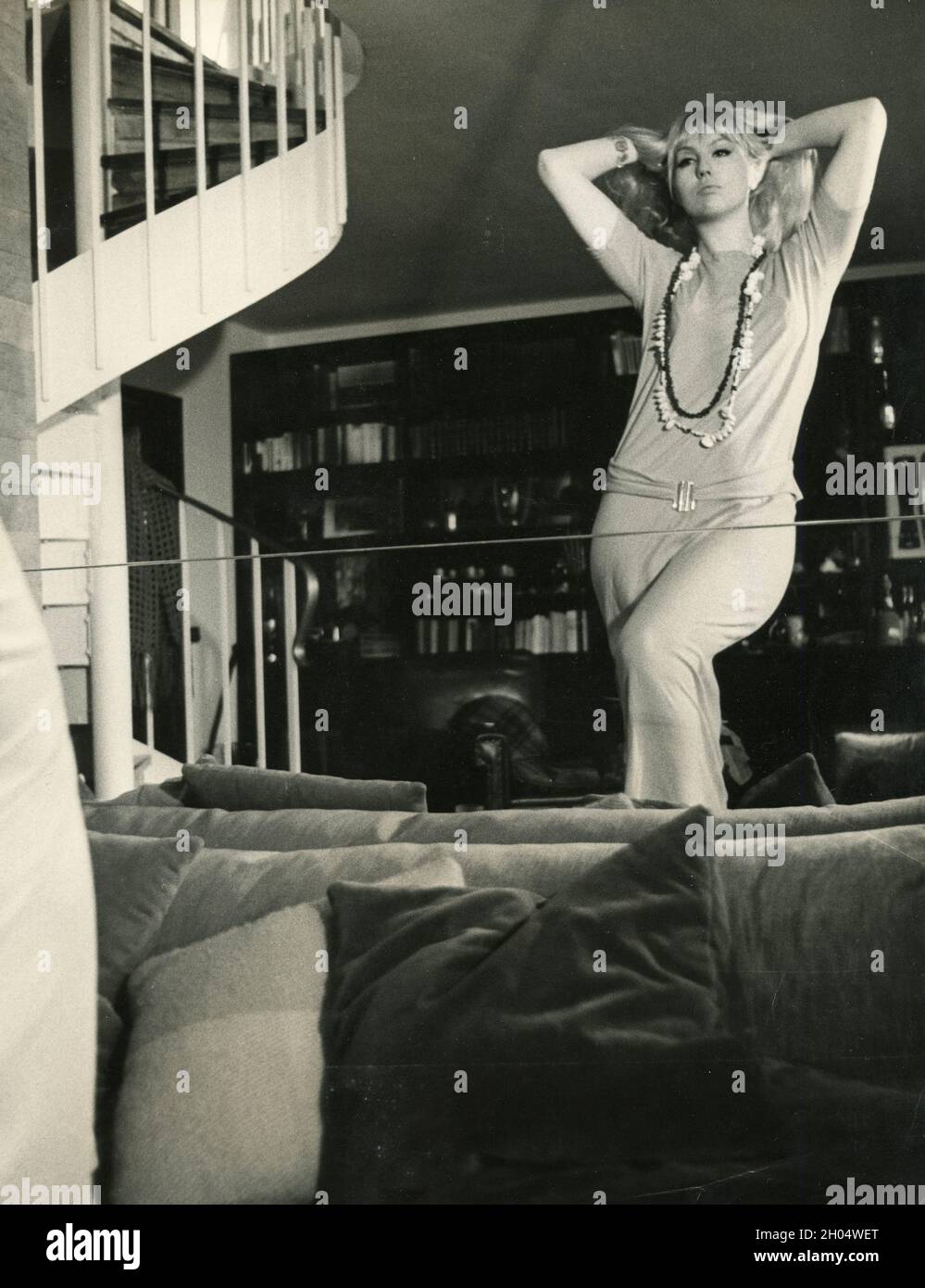 Die französische Schauspielerin Mylen Demongeot, 1970er Jahre Stockfoto
