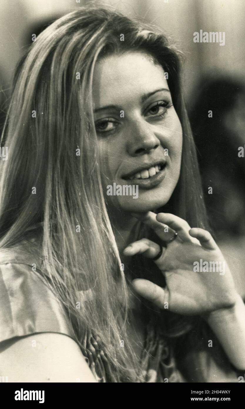 Italienische Schauspielerin Fiammetta Flamini, 1970er Jahre Stockfoto