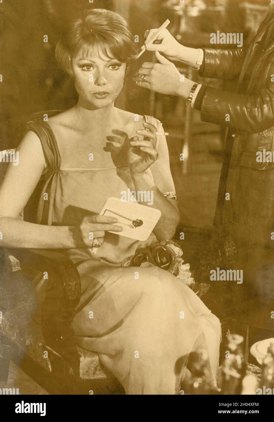 Die italienische Schauspielerin Sylva Koscina, 1970er Jahre Stockfoto