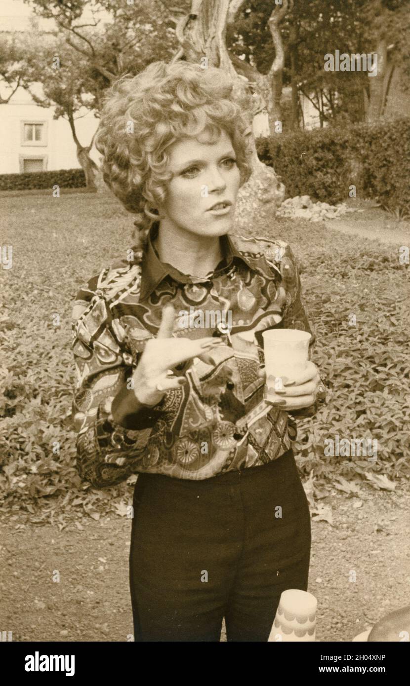 Britische Schauspielerin Samantha Eggar, 1970er Jahre Stockfoto