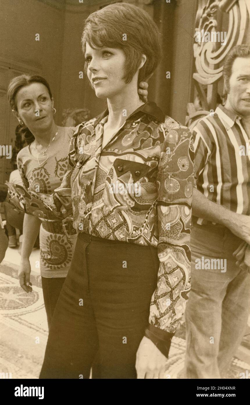 Britische Schauspielerin Samantha Eggar, 1970er Jahre Stockfoto