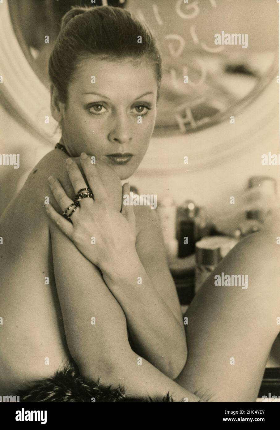 Die italienische Filmschauspielerin Paola Senatore, 1970er Jahre Stockfoto