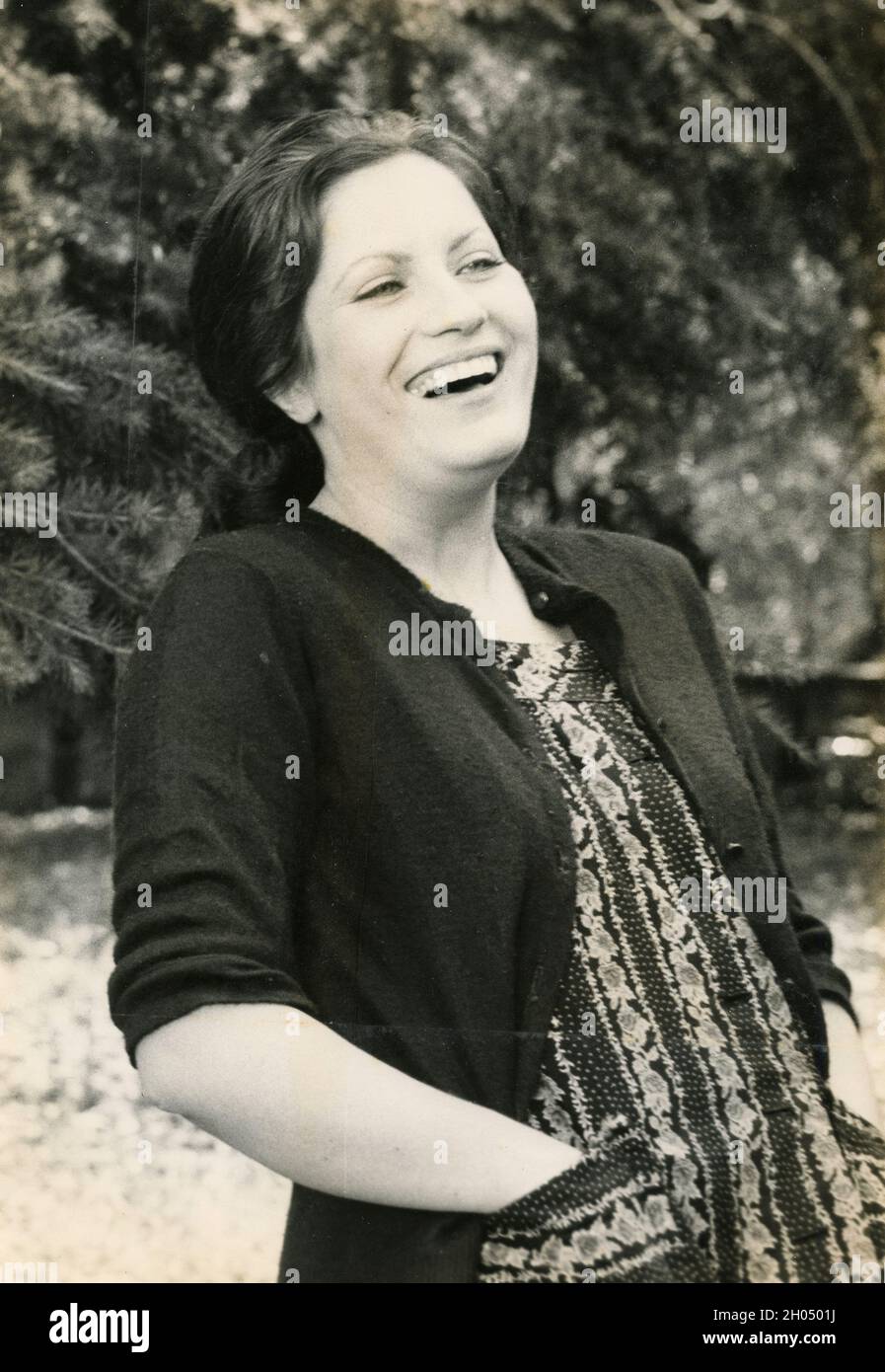 Die französische Schauspielerin Andrea Ferreol, 1970er Jahre Stockfoto