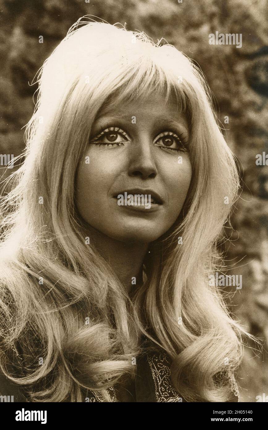 Die italienische Sängerin Dory Ghezzi, 70er Jahre Stockfoto