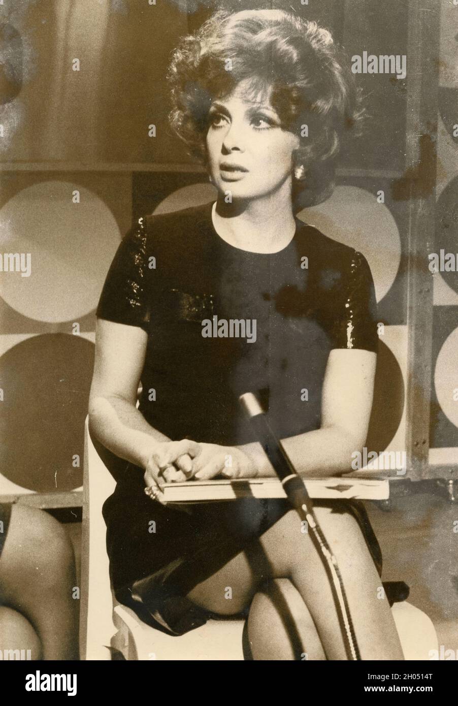 Die italienische Schauspielerin Gina Lollobrigida, 1970er Jahre Stockfoto