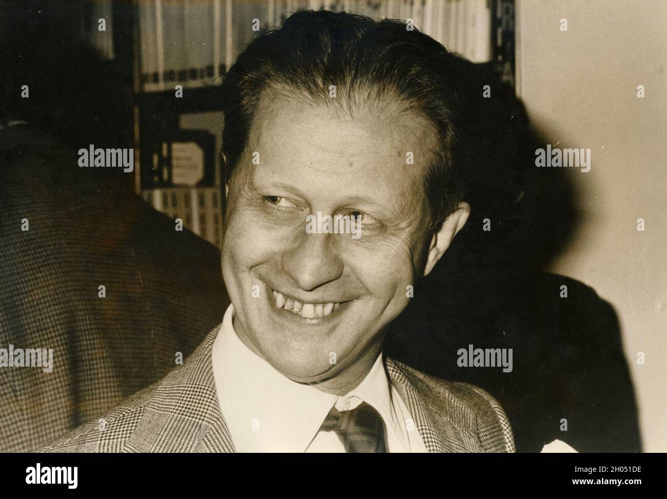 Der italienische Journalist Emilio Rossi, 1970er Jahre Stockfoto