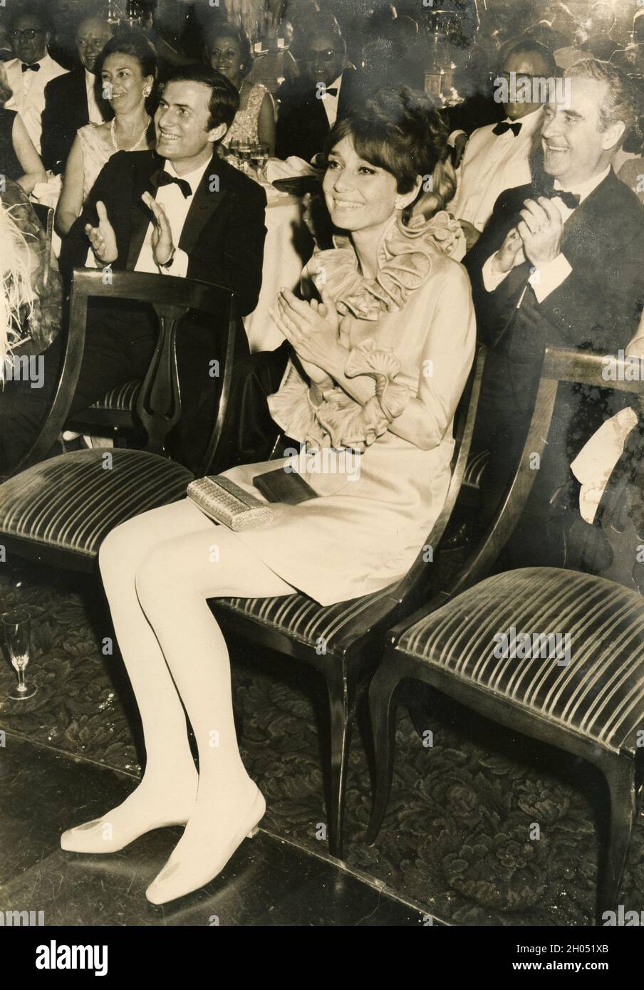Die britische Schauspielerin Audrey Hepburn, 1970er Jahre Stockfoto