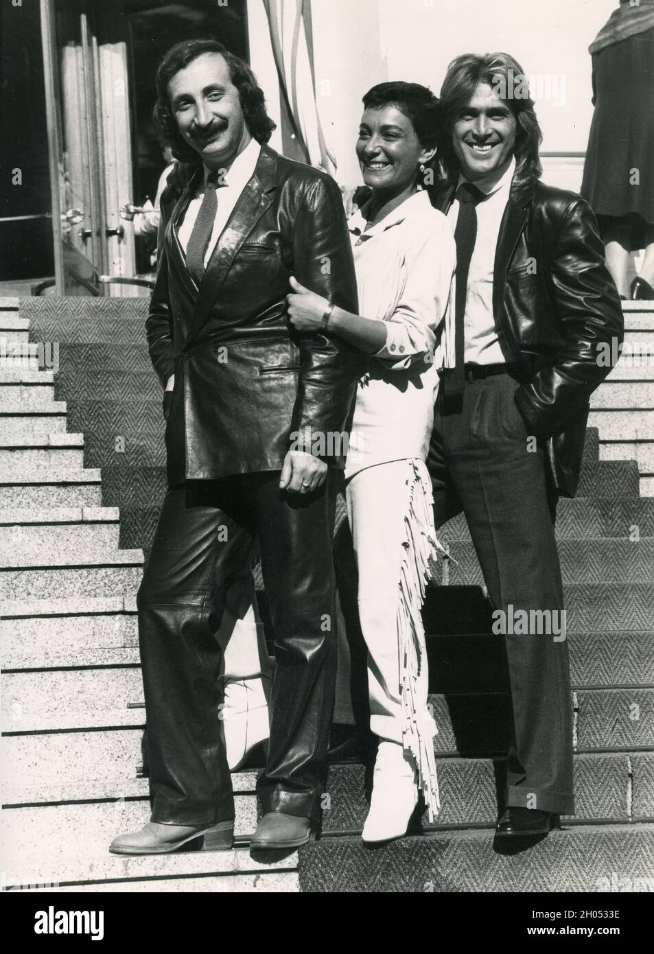 Italienische Popband Ricchi e Poveri, 70er Jahre Stockfoto