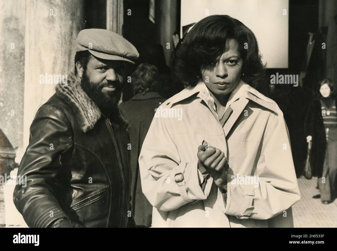 Die amerikanische Sängerin, Songwriterin und Schauspielerin Diana Ross und die Plattenmanagerin Berry Gordy, 1970er Jahre Stockfoto