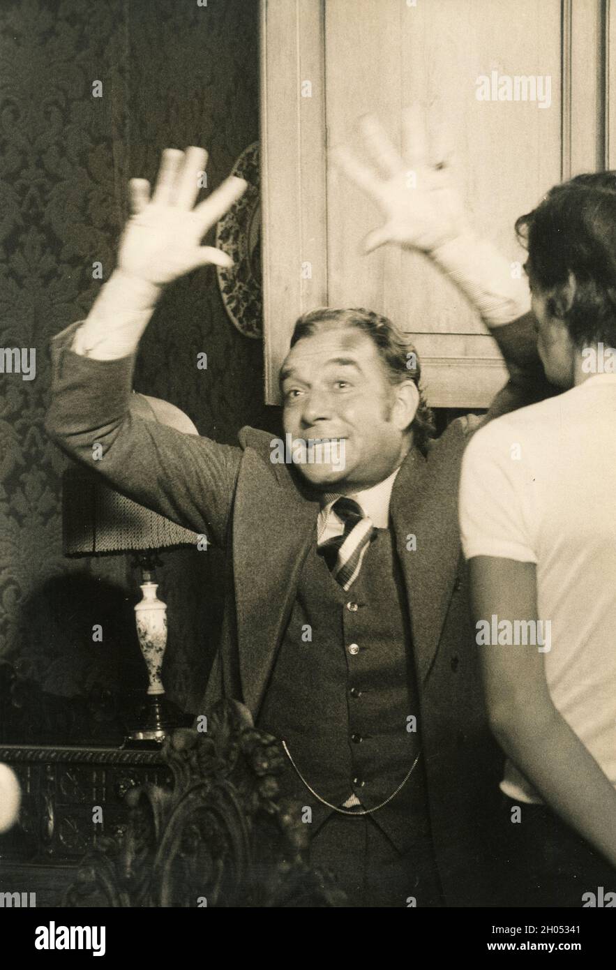 Der italienische Schauspieler Ugo Tognazzi, 1970er Jahre Stockfoto