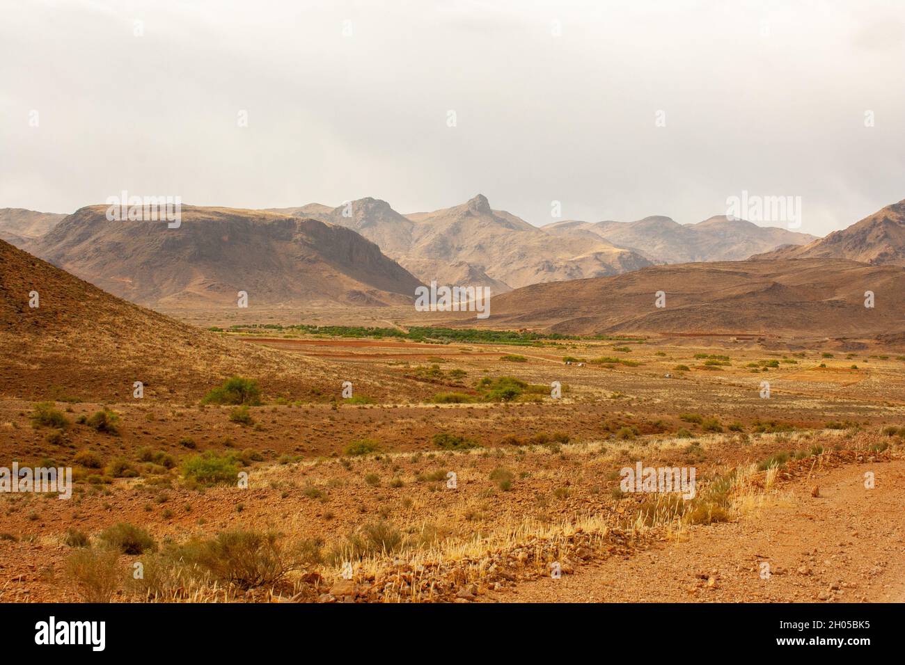 Sahara Desert Landscape fotografiert in Marokko Stockfoto