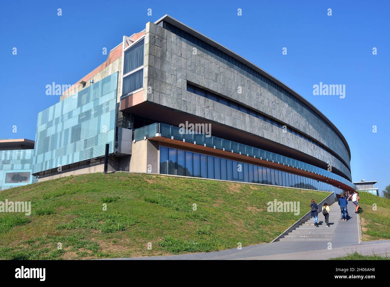 Turin, Piemont, Italien -10-10-2021- das Äußere des Nationalen Automobilmuseums (Museo Nazionale dell'Automobile). Stockfoto