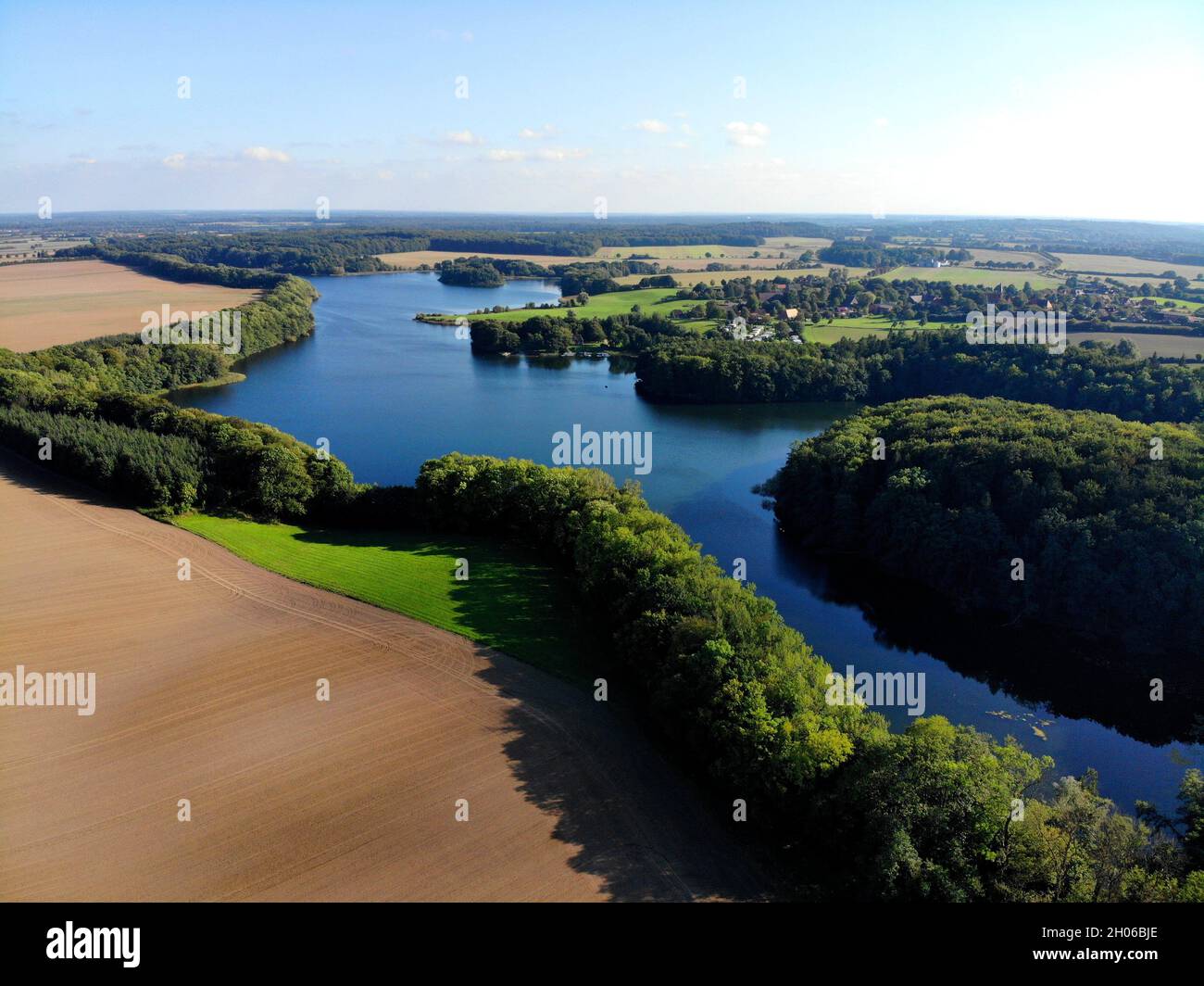 Der Behlendorfer See Stockfoto