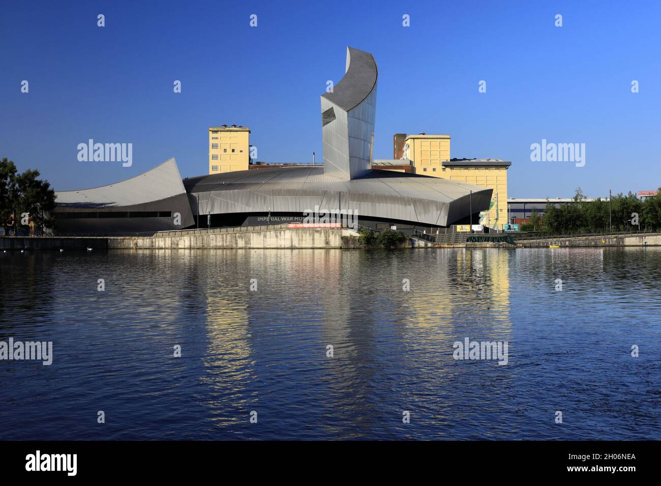 Das Imperial War Museum North, Trafford Wharf Rd, Trafford Park, Stretford, Manchester, Lancashire, England, Großbritannien Stockfoto