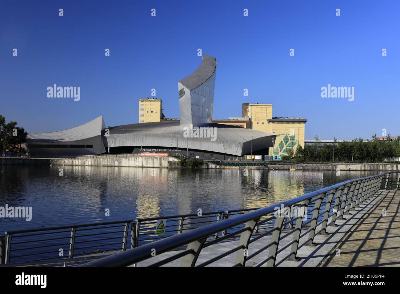 Das Imperial War Museum North, Trafford Wharf, Manchester, Lancashire, England, VEREINIGTES KÖNIGREICH Stockfoto