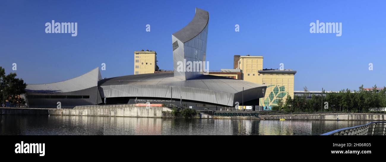 Das Imperial War Museum North, Trafford Wharf, Manchester, Lancashire, England, VEREINIGTES KÖNIGREICH Stockfoto