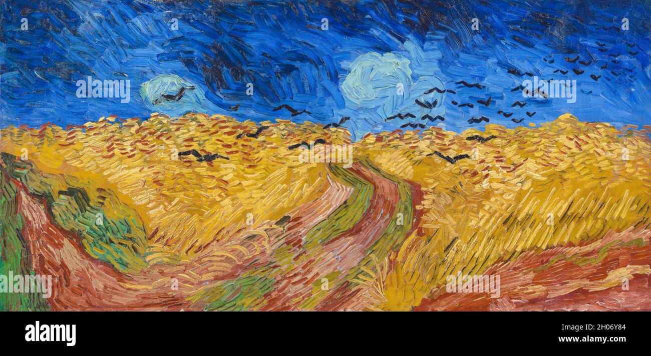 Vincent van Gogh Wheatfield with Crows (1890. Stockfoto