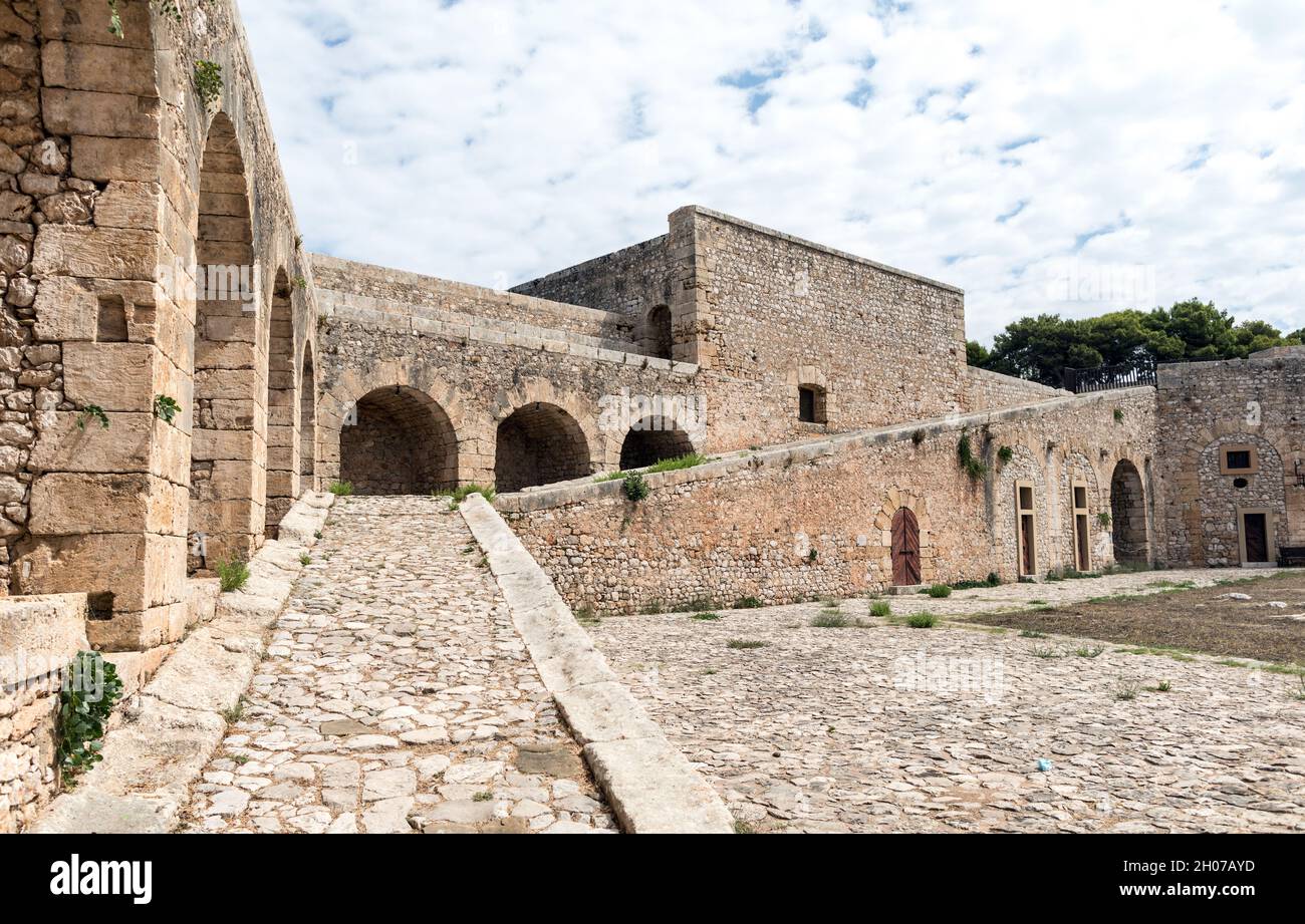 Schloss Pylos Peloponnes Griechenland Stockfoto