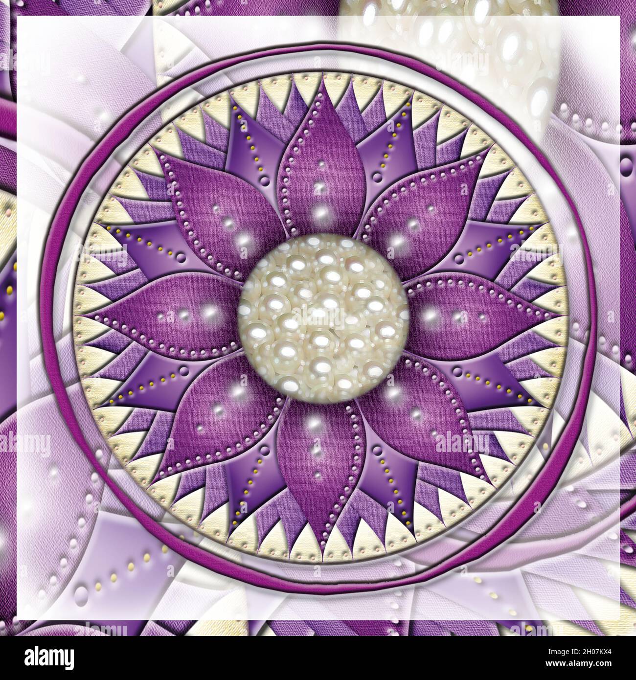 Crown Chakra - SAHASRARA - Wissen, Bewusstsein, Erfüllung, Spiritualität - 'Ich VERSTEHE' Stockfoto