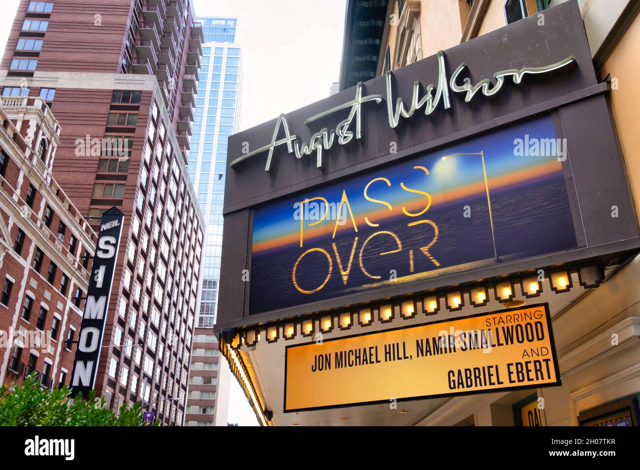 „Pass Over“-Festzelt im August Wilson Theater, NYC, USA Stockfoto
