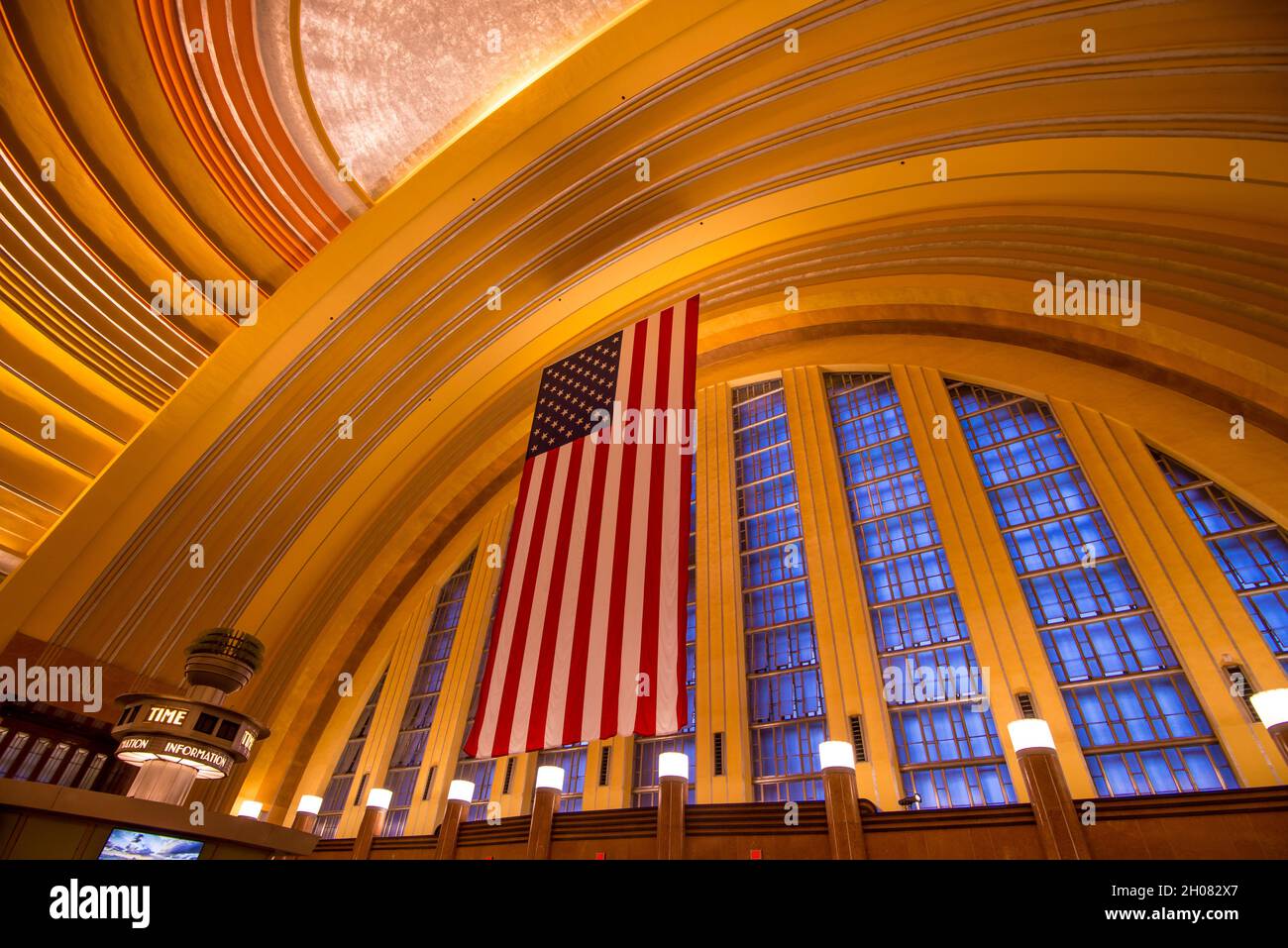 Historischer Bahnhof Cincinnati Union Terminal - Ohio Stockfoto