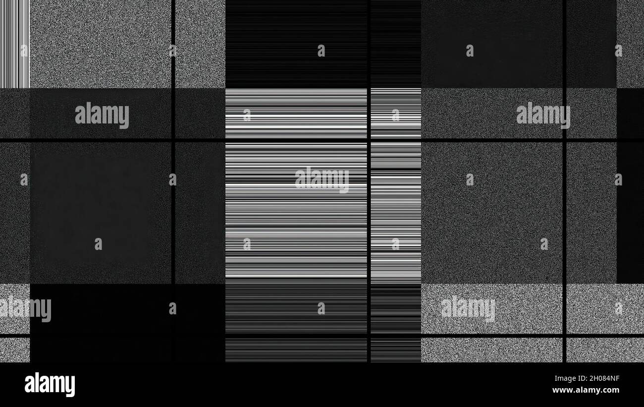 Rausch- und Pixelraster-Konzept Stockfoto