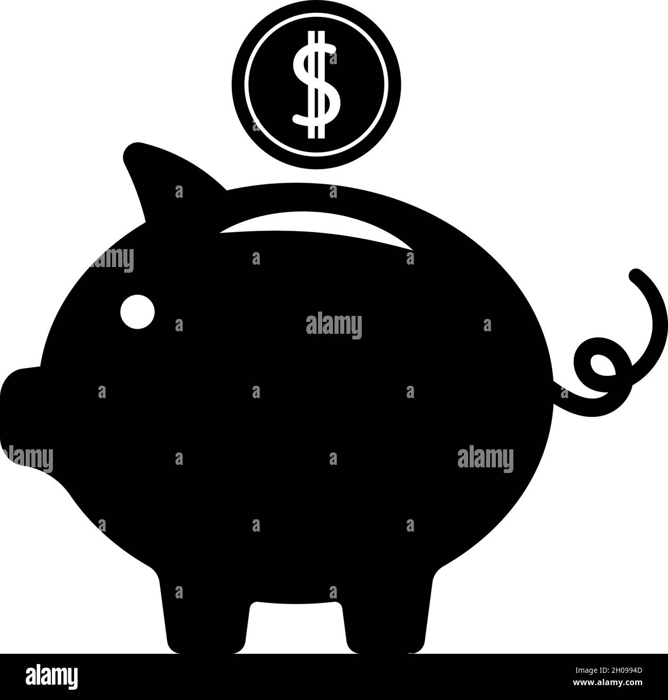 Piggy Bank Symbol Design Vorlage Illustration isoliert Vektor Stock Vektor