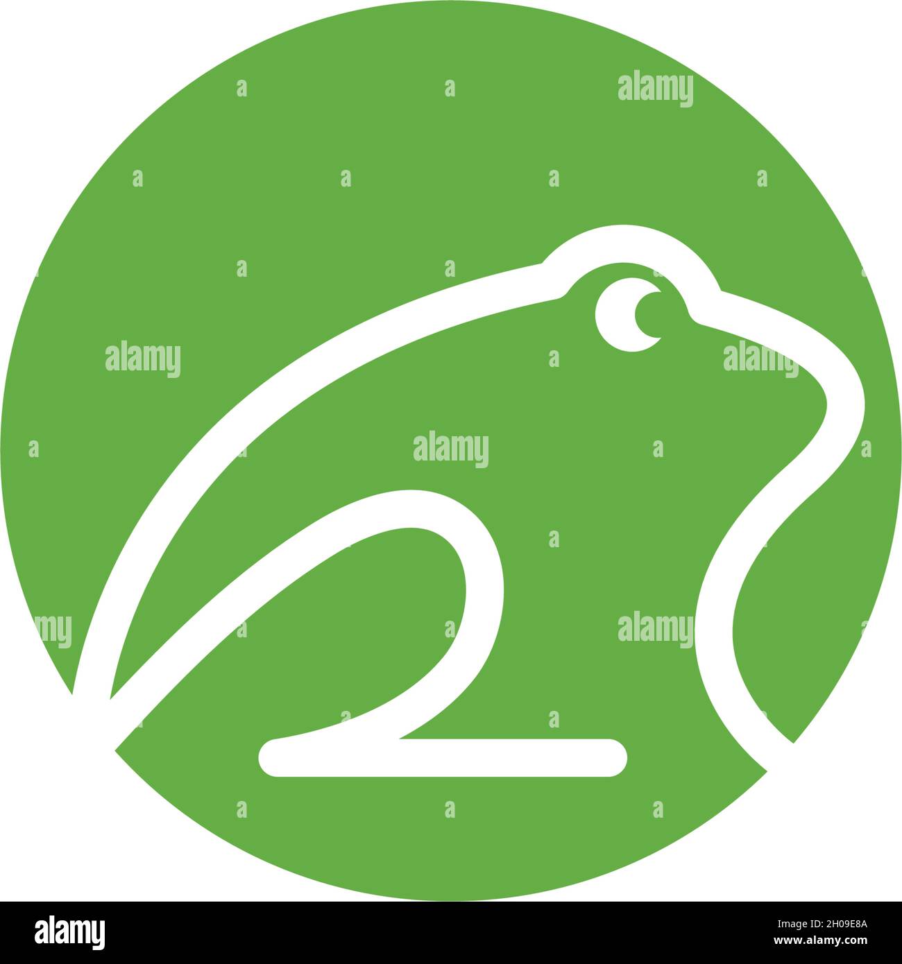 Vektor-Illustration für Frog Logo-Vorlagen Stock Vektor