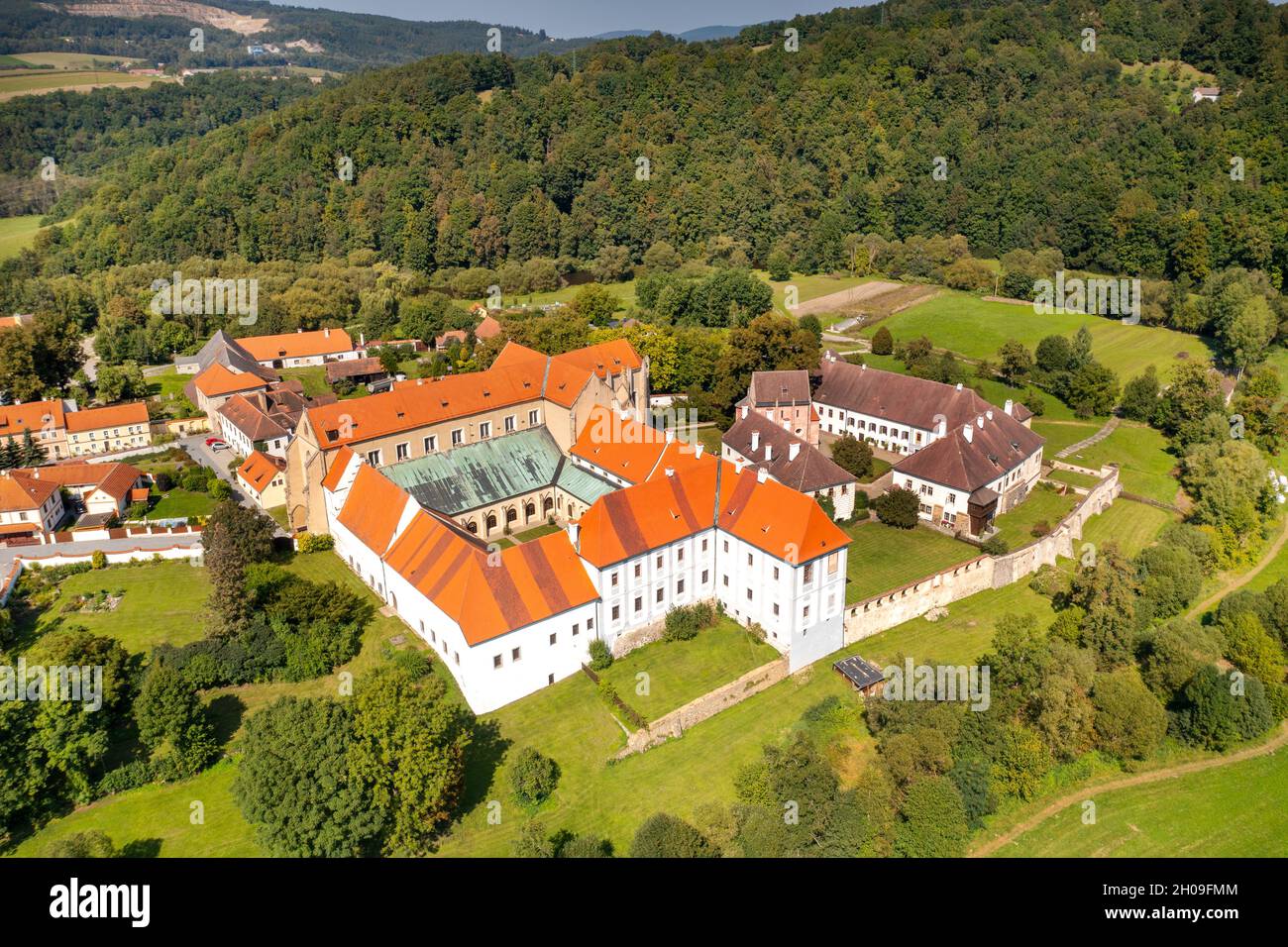 Klášter Zlatá Koruna, Jizni Cechy, Ceska republika / Zlata Koruna Kloster,  Südböhmen, Tschechische republik Stockfotografie - Alamy