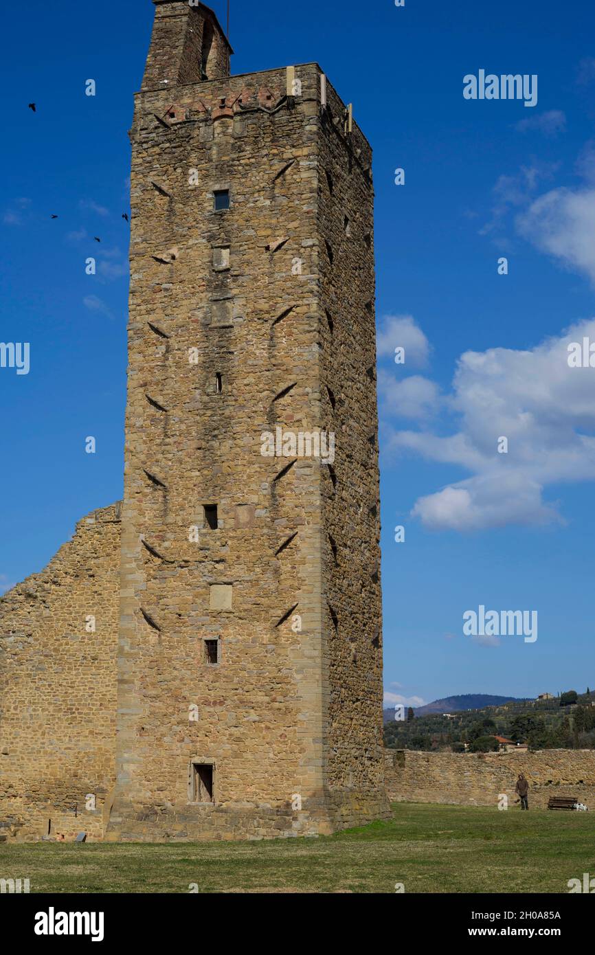 Turm, Castiglion Fiorentino, Toskana, Italien, Europa Stockfoto