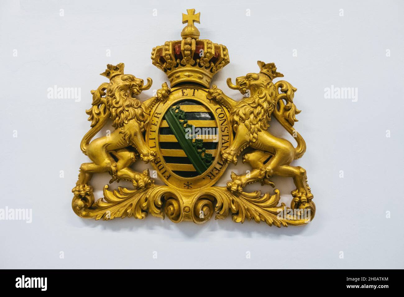 COBURG, DEUTSCHLAND - 17. Sep 2021: Das Wappen Großbritanniens und Nordirlands Stockfoto