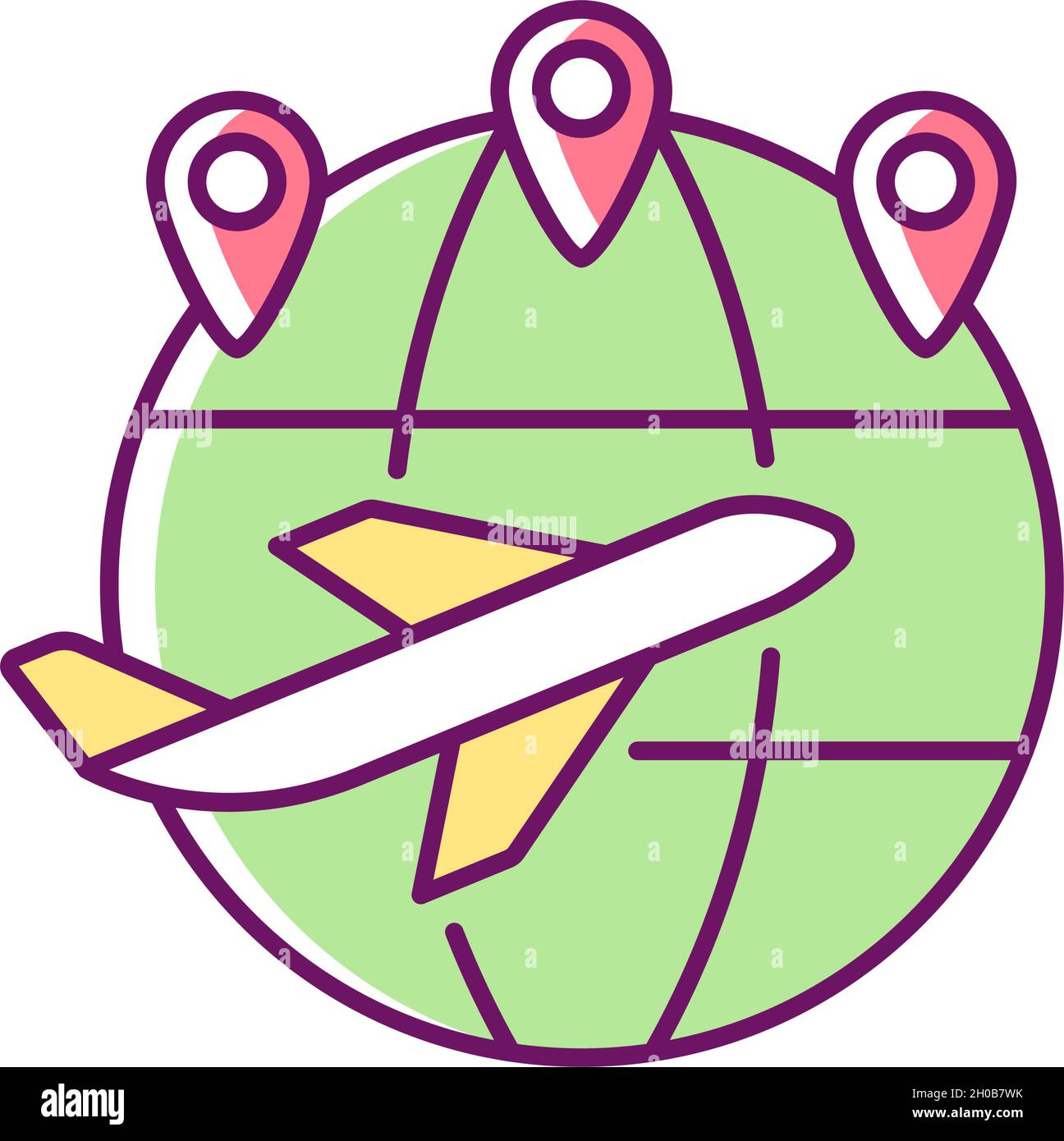 RGB-Farbsymbol mit ausgezeichneter Konnektivität Stock Vektor