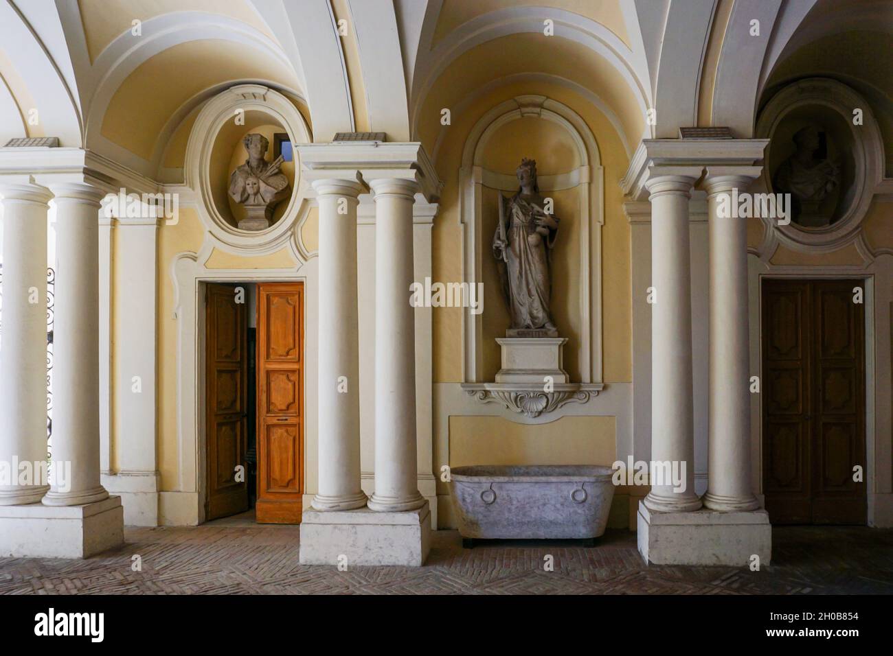 Palazzo Pianetti achtzehnten Jahrhundert, Jesi, Marken, Italien, Europa Stockfoto