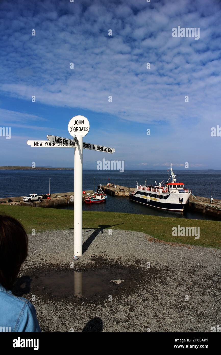 Duncansby Head und John o'Groats Stockfoto