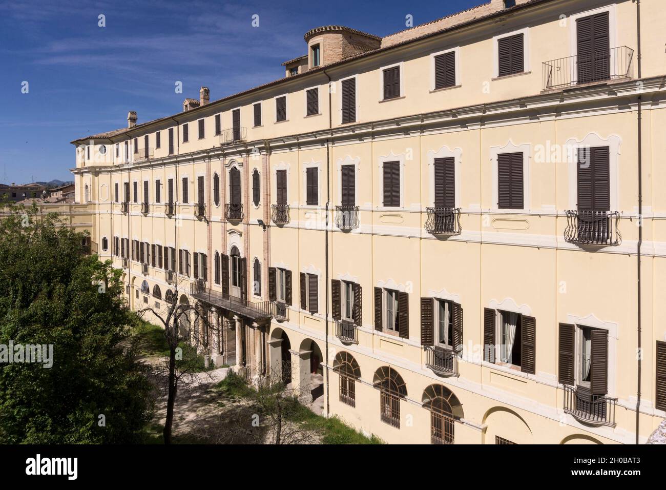 Städtische Kunstgalerie, Palazzo Pianetti View, Jesi, Marken, Italien, Europa Stockfoto