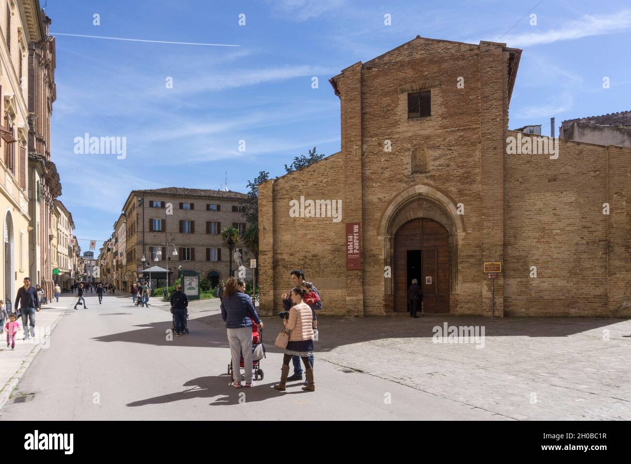 Kirche von San Nicolo 'zwölften Jahrhundert, Jesi, Marken, Italien, Europa Stockfoto