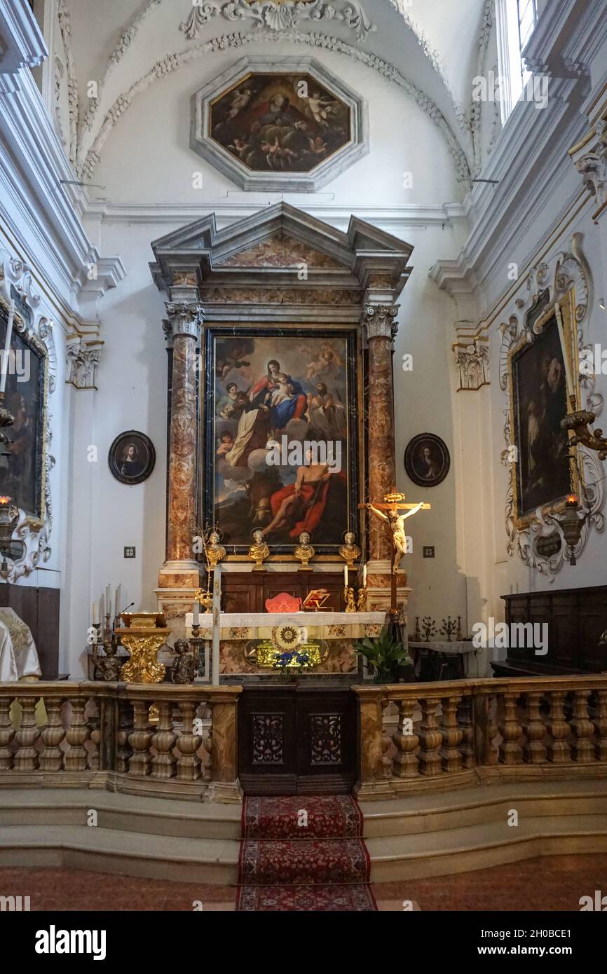 Kirche von St. Johannes dem Täufer siebzehnten Jahrhundert, Jesi, Marken, Italien, Europa Stockfoto