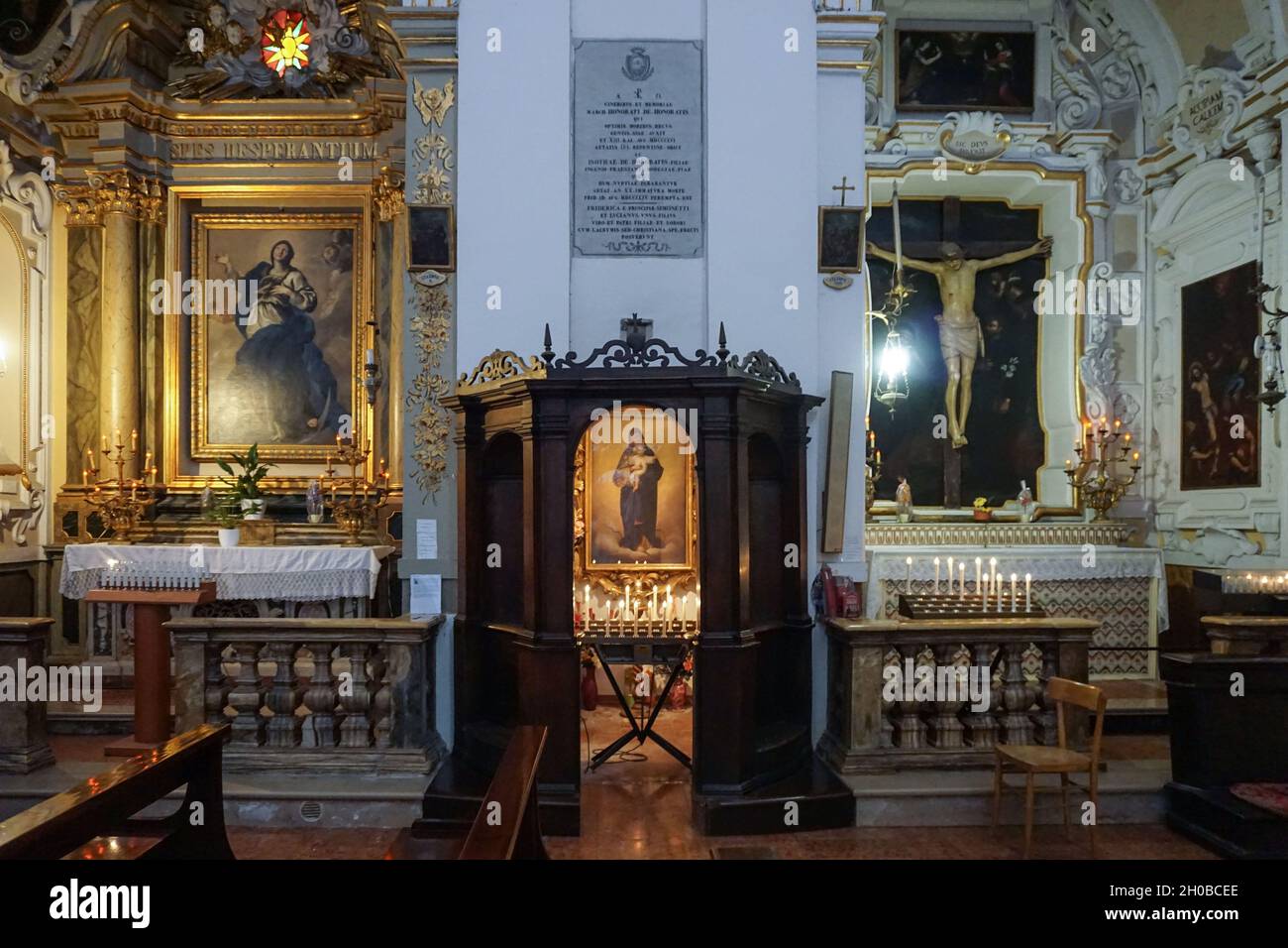 Kirche von St. Johannes dem Täufer siebzehnten Jahrhundert, Jesi, Marken, Italien, Europa Stockfoto