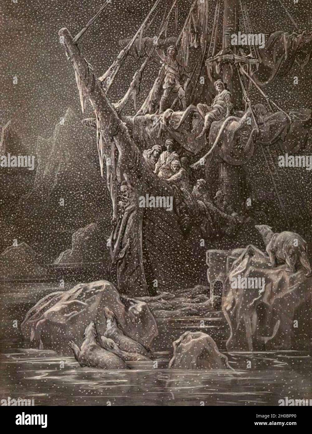 Illustration von Rime of the Ancient Mariner - Samuel Taylor Coleridge Stockfoto