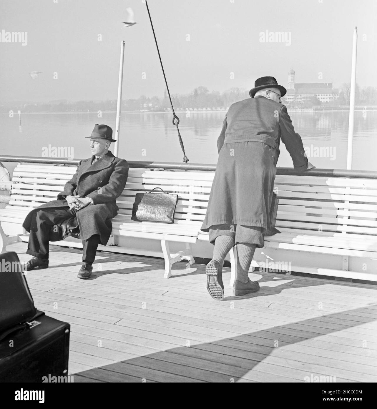 Ein Ausflug Nach Lindau am Bodensee, 1930er Jahre Deutsches Reich. Eine Reise nach Lindau befindet sich der Lake Constance, Deutschland der 1930er Jahre. Stockfoto