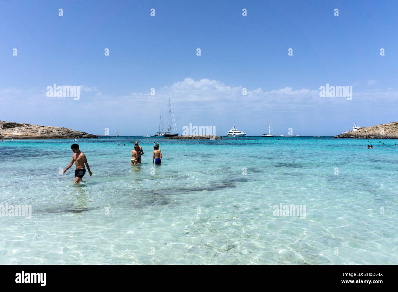 Balearen, Strand Ses Illetes, Formentera, Spanien, Europa Stockfoto