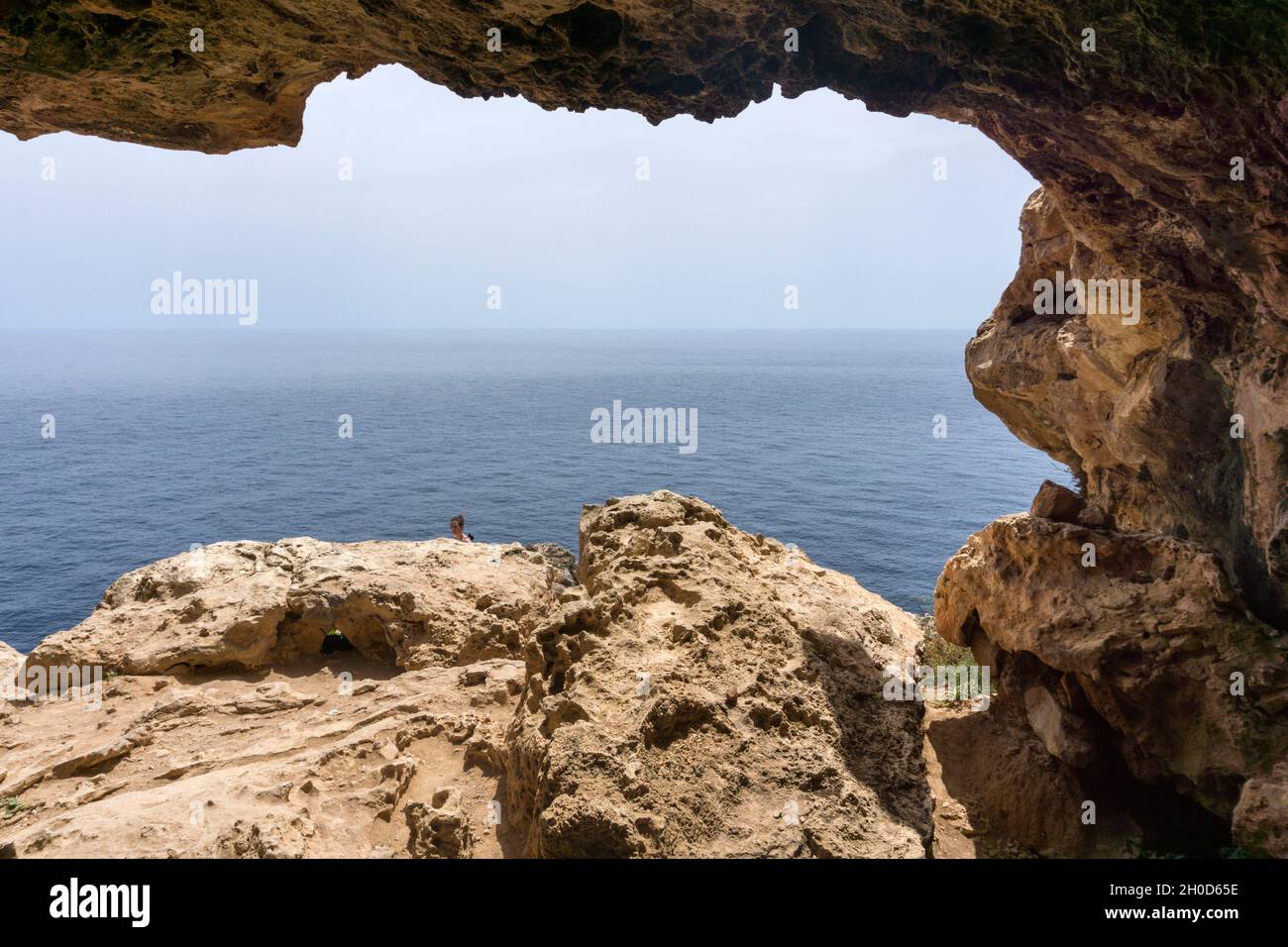 Balearen, Cave Cap de Barbaria, Formentera, Spanien, Europa Stockfoto