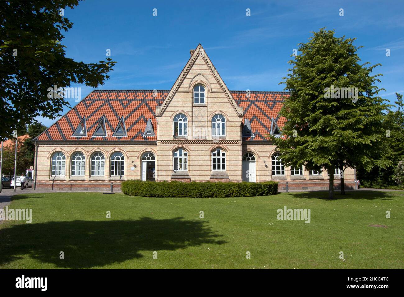 Kappeln, Deutschland - 22.06.2010: Rathaus in Kappeln an der Schlei, Schleswig-Holstein Stockfoto