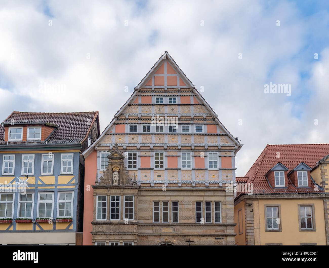 Dempterhaus - Haus im Weser Renaissance Stil - Hameln, Niedersachsen, Deutschland Stockfoto