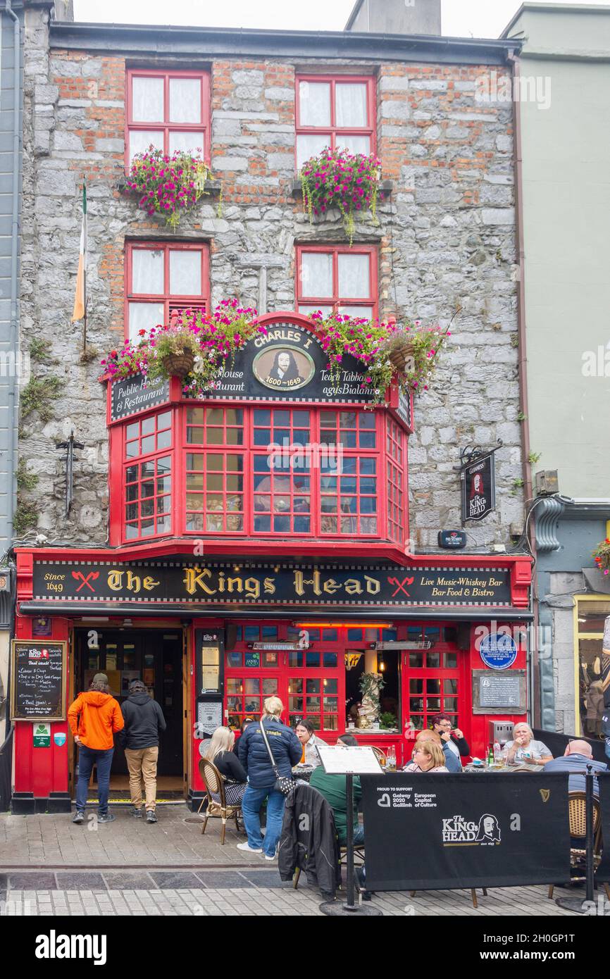 17. Jahrhundert The King's Head Pub, High Street, Stadtzentrum, Galway (Gaillimh), County Galway, Republik Irland Stockfoto