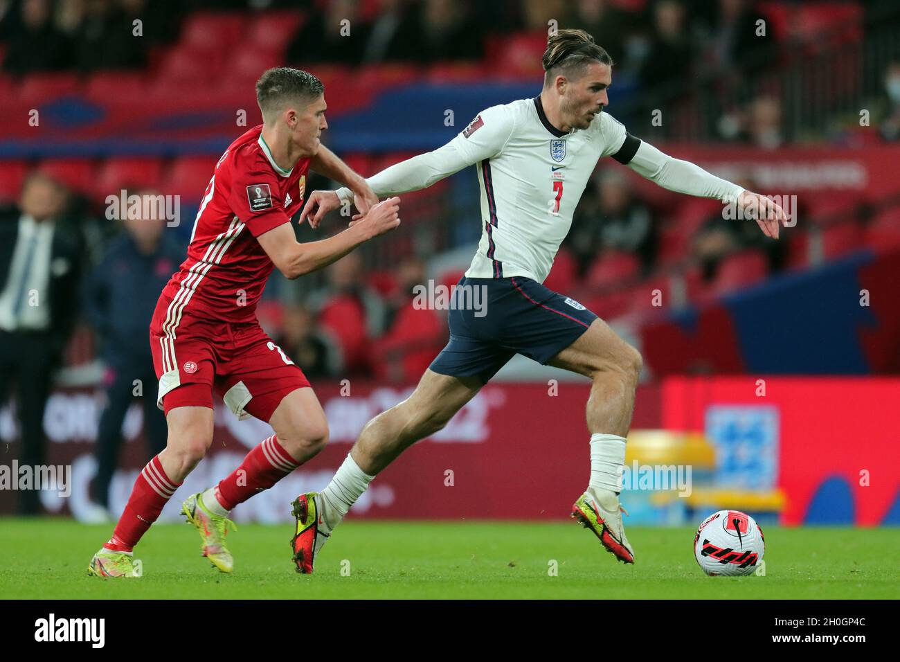 ROLAND SALLAI, JADON SANCHO, ENGLAND V UNGARN, 2021 Stockfoto