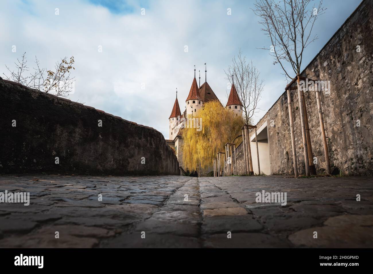 Schloss Thun (Schlossberg Thun) - Thun, Schweiz Stockfoto