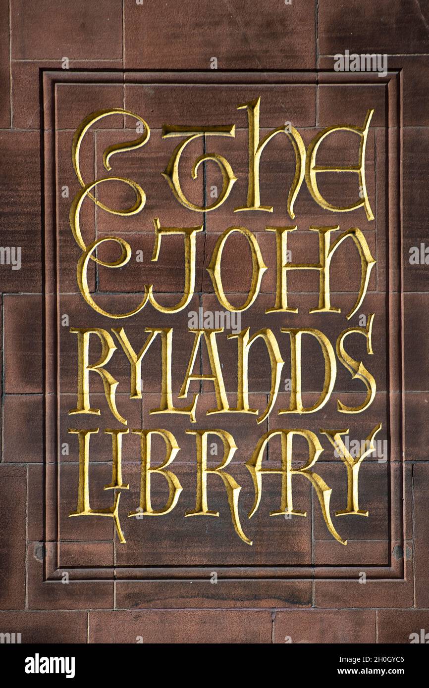 John Rylands Library, Manchester, Großbritannien. Bilddatum: Donnerstag, 19. März 2020. Foto: Anthony Devlin Stockfoto