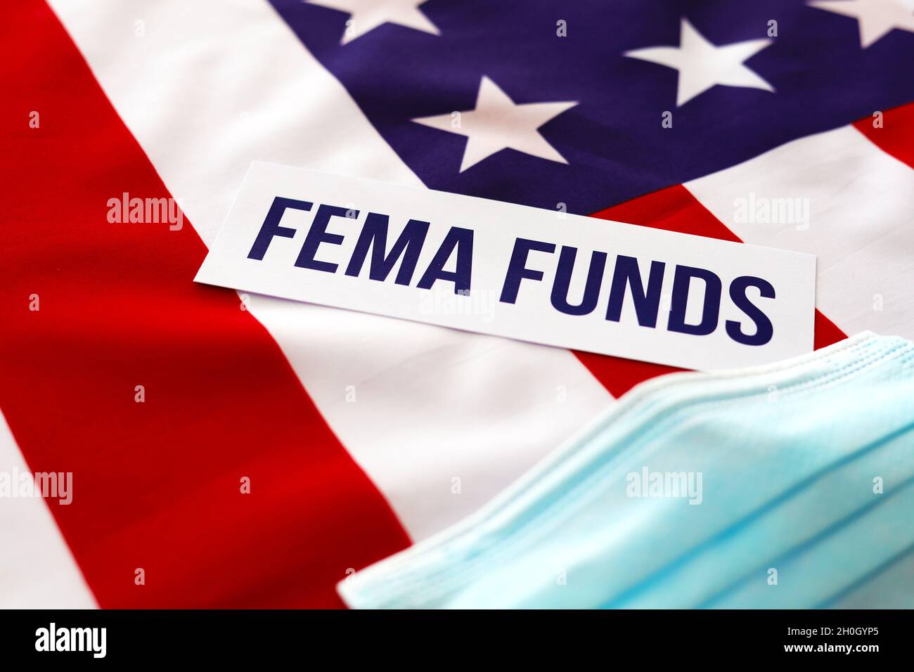 FEMA fördert Hochwasser Hurrikane Waldbrände Erdbebenhilfe Stockfoto