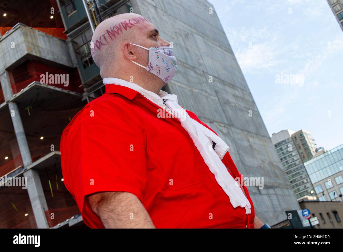 New York, NY, USA. Okt. 2021. Popkultur Kostüme, Comic, Anime, Cosplay, Science Fiction, Jährliche Zusammenkunft von Fernseh- und Filmfiguren, trotz der Pandemie, 8. Oktober 2021. (Bild: © John Marshall Mantel/ZUMA Press Wire) Stockfoto